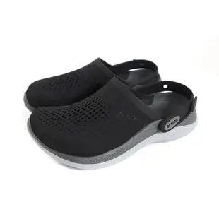 Crocs 休閒鞋 懶人鞋 黑灰色 男女鞋 206708-0DD no074