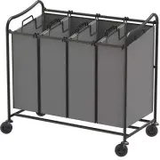 Unbranded Laundry Hampers 32.3" W x 17.5" D x 33" H Fabric 1-Pack Dark Gray