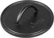 8" Cast Iron Round Flat Grill Press