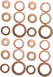 Can 110pcs Copper Washer Set Oil Seal Gasket for Car Marine Engine Uses