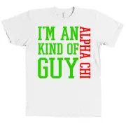 I'm an Alpha Chi Omega Kind Of Guy Bella + Canvas T Shirt Omega Man NEW