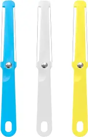 Plastic Cheese Slicer Tools, 3 PCS Multi Purpose Butter Cheese Cutter Spreader for Soft Cheese, Butter, Cream, Icing (White, Yellow, Blue)