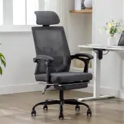 Mesh Office Chair with Footrest Home Office Desk Chair with Headrest and Backres