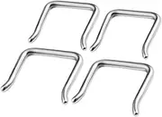 [MATIGA] 4Pcs U Shape Surgical Steel 16 Gauge 8mm 10mm Septum Nose Ring Piercing Jewelry Lobe Labret Lip Earrings Tragus M2797