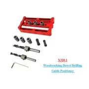 X320-1 Woodworking Dowel Punch Hole Drilling Guide Positioner Doweling Locator