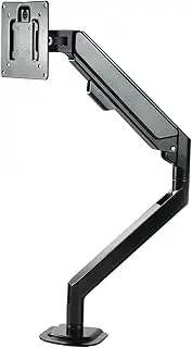 xinyee Long Monitor Desk Mount for 13 to 32 Inch Computer Screens Height Adjustable with Clamp Grommet Mounting Base Holds 4.41 to 9.92lb