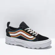 Vans Old Skool Sentry Pride Black & White Platform Shoes Men's Size 11