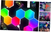 Hexagon Lights () LED Wall Panels, RGB Gaming Lights with APP, Smart 8 Pack