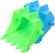 KONTONTY 2pcs Excavator Digger Bucket Plastic Connector for Smooth Edges Educational Play Part Compatible with Electric Excavator Models Creative Imaginative Fun