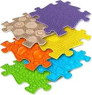 Muffik Toddlers Set - Sensory Play Mats - 6 Piece Set - Bright