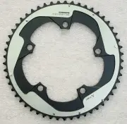 SRAM Red 22 Yaw S3 X-Glide Non-Hidden/Hidden Bolt 53T 2x11 Chainring, 130mm BCD