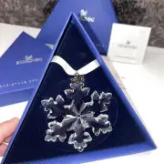 2016 Swarovski Annual Large Star Snowflake Christmas ornament 5180210 New