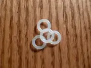 Keeper Saver Band Clasp Holder 4 Pieces Clear - White for Fitbit Flex Alta Gar