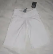 Girls Size 6 Pumpkin Patch white yoga pants with ribbed waist NWT