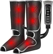 HubiCare Leg Air Massager for Circulation and Relaxation Foot and Calf Massage with Handheld Controller 3 Intensities 2 Modes