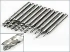 10pcs 1.5mm - 6mm 4 Flutes HSS Drill Bit CNC Lathe Milling Router Cutting Tool