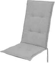 High-Back Patio Garden Chair Cushions Set of 2, Universal for Indoor/Outdoor Seating, Secure Straps for Stability, Furniture Replacement Cushions(Gray)