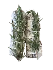 Smudge White Sage with Rosemary Clarity Prosperity and Abundance 2 Units