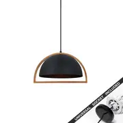 Snap Lighting Swing Dome Timber and Metal Downlight to Pendant Light Conversion Kit