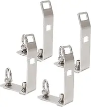 Load Stops for Roof Rack -304 Stainless Steel Brackets, 4pcs - Secures Ladder, Firewood, Skis, Kayak on Truck Cross Bars, Cargo Transport