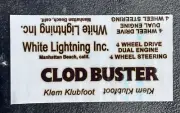 Tamiya Clod Buster 4x4x4 Decal Sticker Sheet CUSTOM 5in X 3in BRAND NEW
