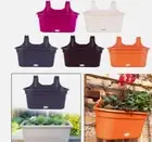 Balcony Railing Planter with Drainage Hole for Porch Countryside Outside C