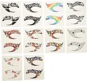 Baluue Adhesive Eye Makeup Stickers 10 Pairs Temporary Eye Liner Decals for Night Clubs
