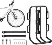 Front Rack for Bike,Large Loading Capacity Luggage Touring Carrier Racks | Cycling Accessories, Bag Luggage Shelf for Front Fork Tube