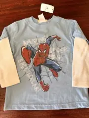 NWT BABY GAP JUNK FOOD SPIDER MAN LONG SLEEVE T-SHIRT 18-24 MONTHS