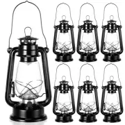 Hortsun 6 Pcs Black Vintage LED Camping Lanterns Warm LEDs and Dimmer Switch ...