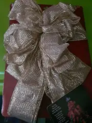 Holiday living gold tree topper bow