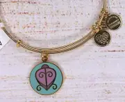 NEW NWT Alex and Ani The Way Home Charm Gold Bracelet