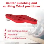 Self Centering Scriber Dowel Jig Kit Aluminum Alloy Vertical Pocket Hole terpt