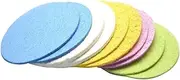 Facial Sponges - Compressed Cellulose Sponges for Face - 10 Count Face Scrubber Natural Cosmetic Spa Sponges for Facial Cleansing