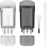 2 PCS Minoxidil Applicators with Cleaning Brush and Dropper, Anglecai Scalp Applicator Comb for Hair Oil Applicator Brush, Mini Minoxidil Brush for Scalp Applicator Comb for Hair Growth