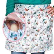 BohoBarn Egg apron for collecting eggs | egg apron with elastic pockets for