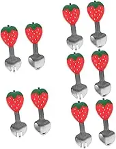ABOOFAN Sets Boy Girl Cutlery Kit Fork and Spoon Set Safety Silicone Compact and Utensils for Boys and Girls