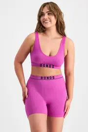 [Bonds] Bonds Women's Retro Rib™ Seamless Short in Sequin Size: 16 16 Sequin
