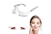 Under Eyes Red Light Therapy Massager Glasses,Microcurrent Eye Led Red Light Beauty Device,Under Eye Massager Eyes Bag Remover for Reduce Dark Circles Puffiness Wrinkles