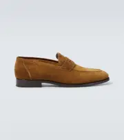 [Loro Piana] Loro Piana Sergio suede Penny loafers AU 7 brown