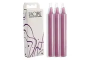 LaCire Drip Pillar Candles - Violet-(ss05207)