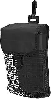 Lwuey Scuba Diving Gear Bag, Safety Smb Dive Mesh Bag Finger Reel Storage Pocket Carry Case Rotatable Hook Waist Pouch With Buckle Snorkeling Snorkel Equipment Fins Swimming Sports