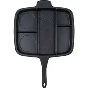 Non Stick Grill Pan Cast Aluminium Steak Skillet BBQ Frying Cookware 15inch