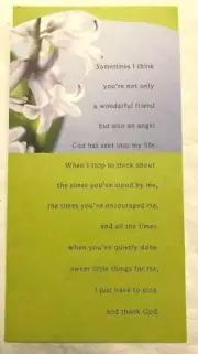 Hallmark Friendship Greeting Card -Sometimes I think you're not only NEW(A42)
