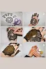 Large Henna Stencils Hand Mehndi Art Template India Lace Body Temporary Tattoo