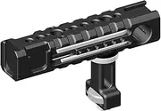 NovelGoal Top Handle with 3/8" Screw & Locating Pins, Camera Cage Grip with Rail & Cold Shoe Adapters for Microphone/LED Light/Monitor