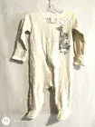 0-3mo Wonder Nation Boy Giraffe Monkey Hugs Long Sleeve Sleeper