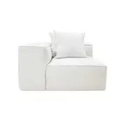 [James Lane] Riley Linen Pure White Module Corner