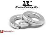 3/8" Zinc Plated Steel Low Carbon Standard Split Lock Washers (Pick Quantity)