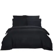 Black Striped 1000TC Duvet Doona Cover Set Various Size